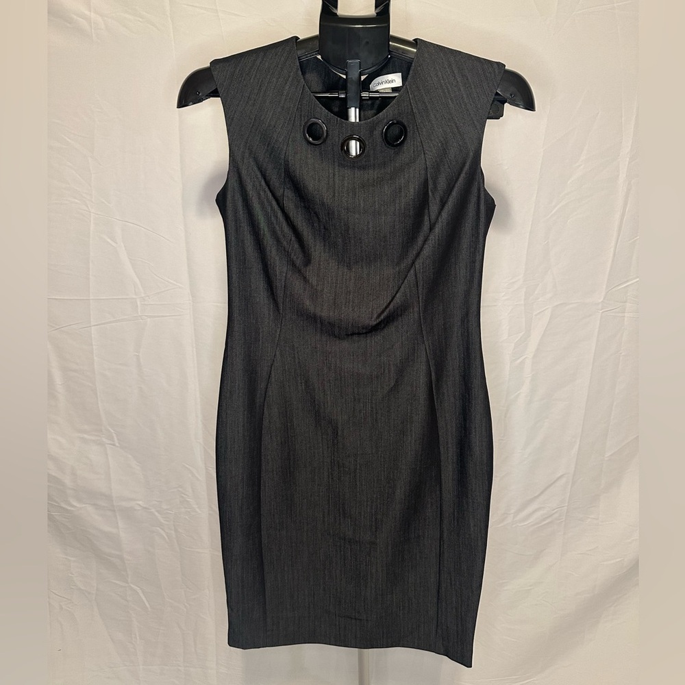 Calvin Klein Charcoal Midi Dress